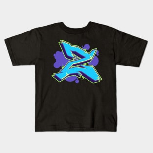 Letter Z -  Graffiti Street Art Style Kids T-Shirt